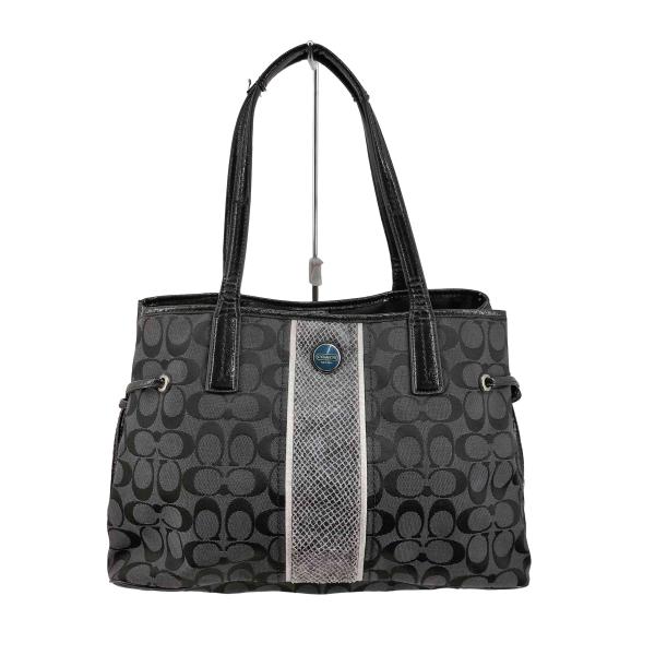 COACH（コーチ） シグネチャー パイソン柄 トートバッグ signature