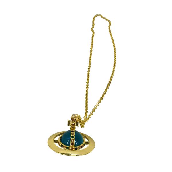 Vivienne Westwood(ヴィヴィアンウエストウッド) ゴールド×ブルー ジャイアント オーブ 中古 古着 0618