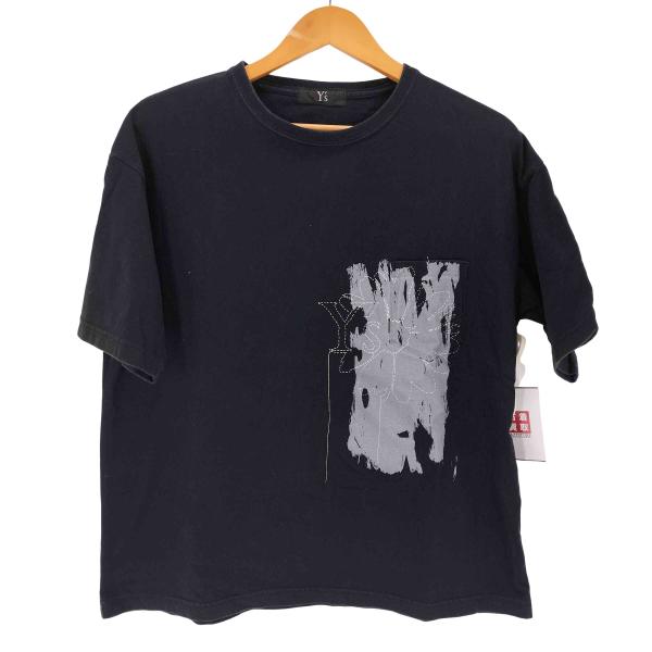 Ys(ワイズ) ステッチフラワーロゴプリント 半袖Tシャツ レディース 表記無  中古 古着 0203