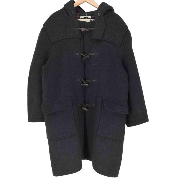 Gloverall(グローバーオール) MADE IN ENGLAND 裏地チェック ダッフルコート  メ 中古 古着 1022