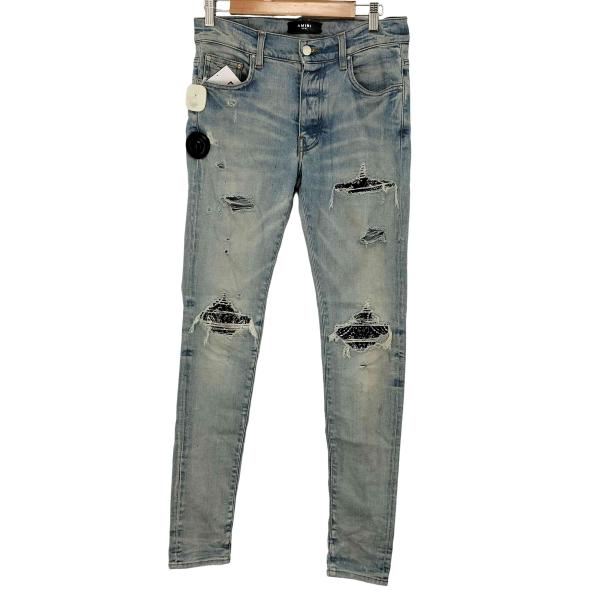 AMIRI（アミリ） Boucle MX1 CLAY Skinny Damaged Denim Pant 中古