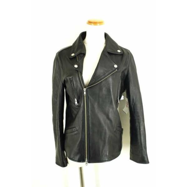 Rim Ark リムアーク ライダースジャケット レディース 本物 サイズ38 中古 タイライダースジャケット ブランド古着バズストア