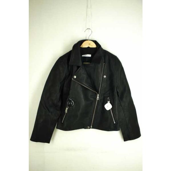 ブラックバイマウジー Black By Moussy レザージャケット レディース Leather 中古 Jk ブランド古着バ サイズ2 日本正規品 Riders