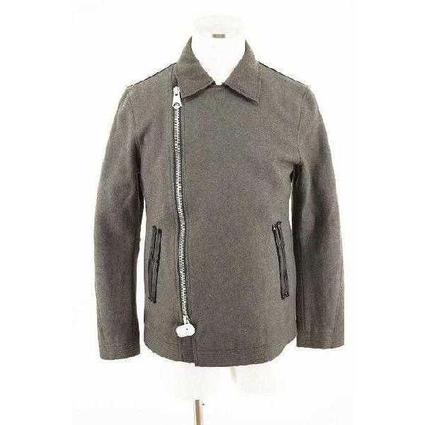 Dhyana ディアーナ ライダースジャケット メンズ サイズ2 再入荷 予約販売 310 ブランド古着バズストア メルトンウールライダースジャケットデザイン 中古