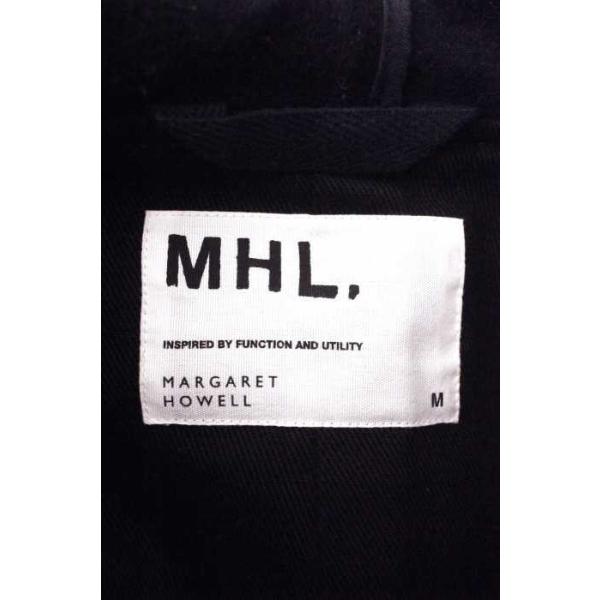 Mhl エムエイチエル 春の新作続々 コート メンズ サイズm 中古 フーデッドメルトンウールコート 15aw ブランド古着バズストア