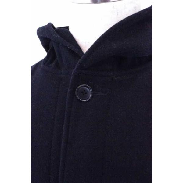 Mhl エムエイチエル 春の新作続々 コート メンズ サイズm 中古 フーデッドメルトンウールコート 15aw ブランド古着バズストア