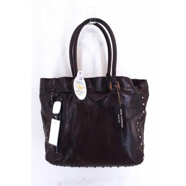 Isamu Katayama イサムカタヤマバックラッシュ バッグ メンズ 中古 セール特価品 スタッズ付きレザートートバッグ サイズ表記無 ブランド古着バズスト