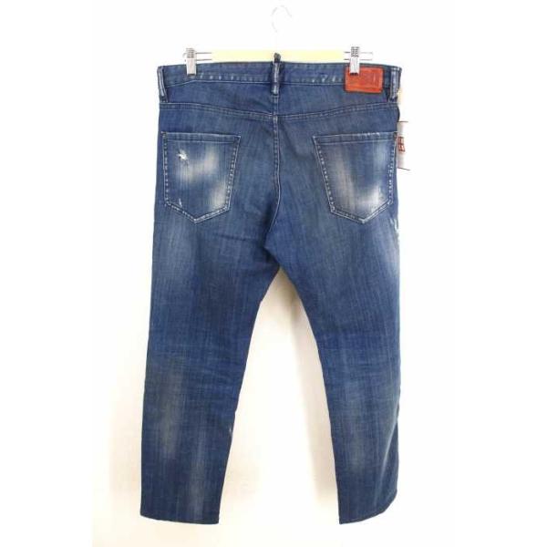 ディースクエアード Dsquared2 デニムパンツ メンズ サイズeur 50 中古 ダメージ加工 ストレートデニム 14ss 格安 ブランド古着バズスト