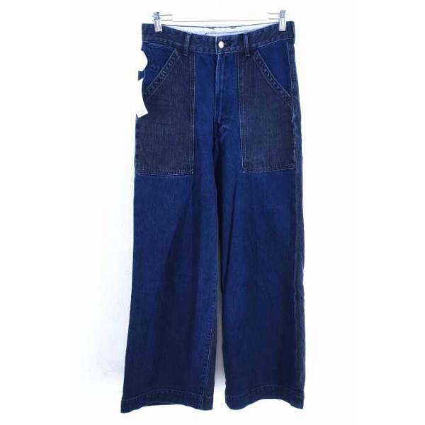 フォーティーファイブアールピーエム 45rpm デニムパンツ レディース 大幅値下げランキング サイズjpn 2 ブランド古 加工 19ss 中古 デニムのペインターパンツ