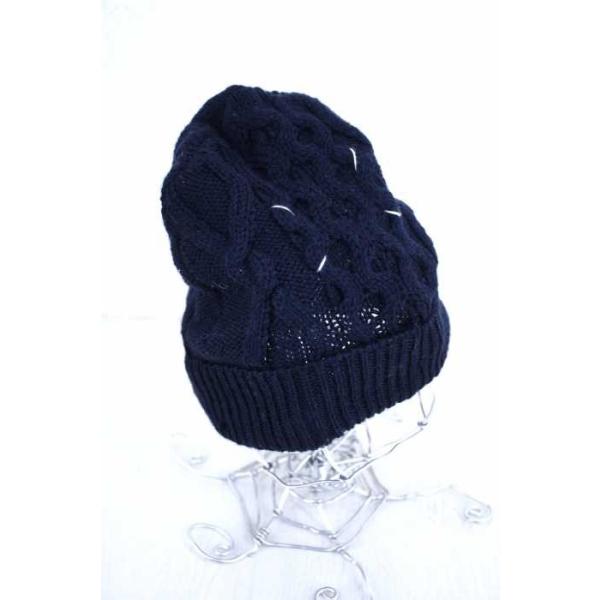 メゾンマルジェラ Maison Margiela ニット帽子 メンズ サイズs ケーブルニットキャップ 中古 ブランド古着バズストア