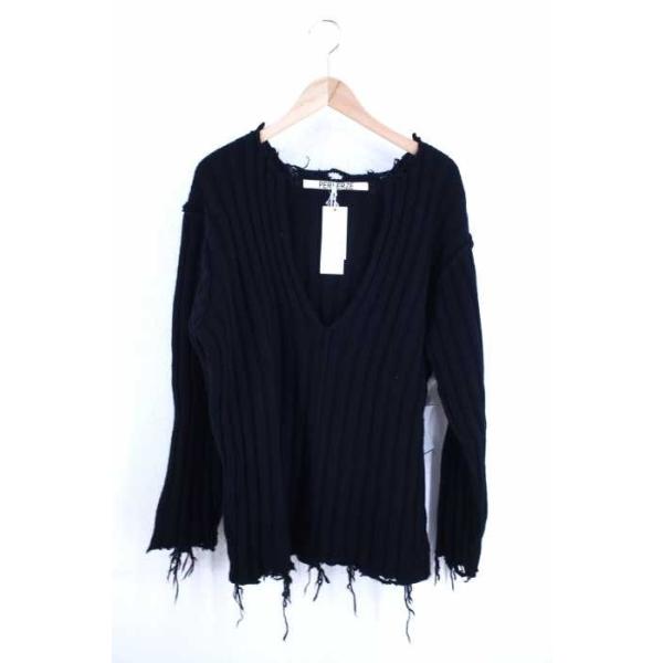 パーバーズ Perverze ニット セーター レディース サイズfree Rib 今ダケ送料無料 Knit Cut ブランド古着バズ Center 中古 Crash