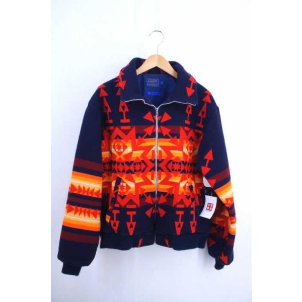 ペンドルトン Pendleton ブルゾン ジャンパー メンズ テレビで話題 ブランド古着バズストア ネイティブ柄ウールジ中古 サイズimport M