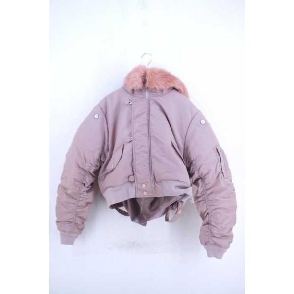 セイブソン Seivson ライナードッキングファーフードボンバージャケット レディース 百貨店 ブランド古着バズストア 中古 0707 Xs