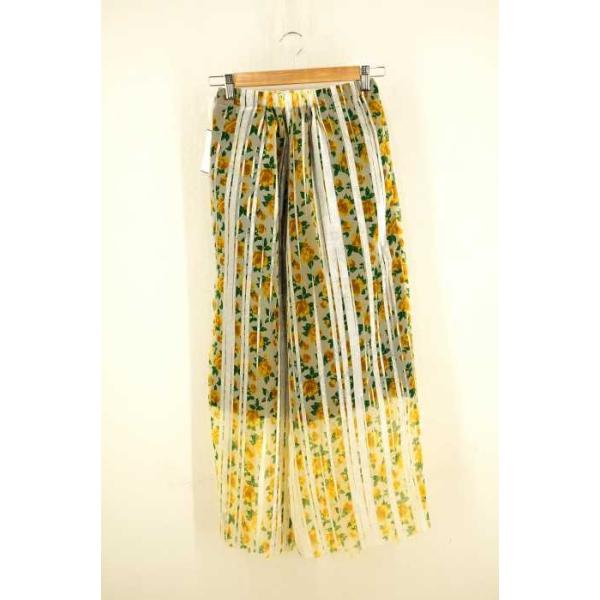 リョウタ ムラカミ Ryota Murakami 19ss レディー ブランド古着バズストア 中古 0630 配送員設置送料無料 異素材切替花柄チュールワイドパンツ