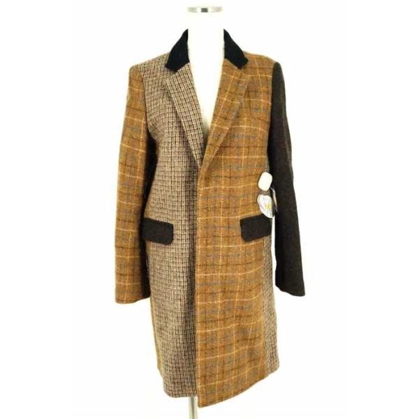 Beautyamp Yourth Harris Tweed ビューティアンドユース ハリスツイード コート レディース サイズ38 15aw別注クレイジ