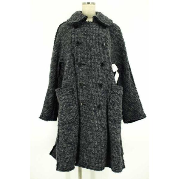 Comme Des Garcons コムデギャルソン コート レディース ブランド古 Ad14 サイズs 中古 大特価 断ち切り変形ウール ニットコート