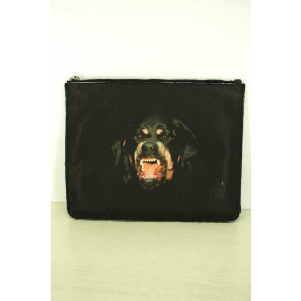 Givenchy ジバンシィ クラッチバッグ メンズ サイズ表記無 即納送料無料 ロットワイラープリントクラッチバッグ 中古 ブランド古着バズストア