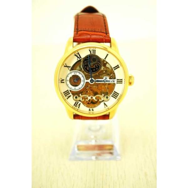 アーンショウ Earnshaw 自動巻き腕時計 メンズ サイズ表記無 超安い ブランド古着バズストア 中古 レザー腕時計