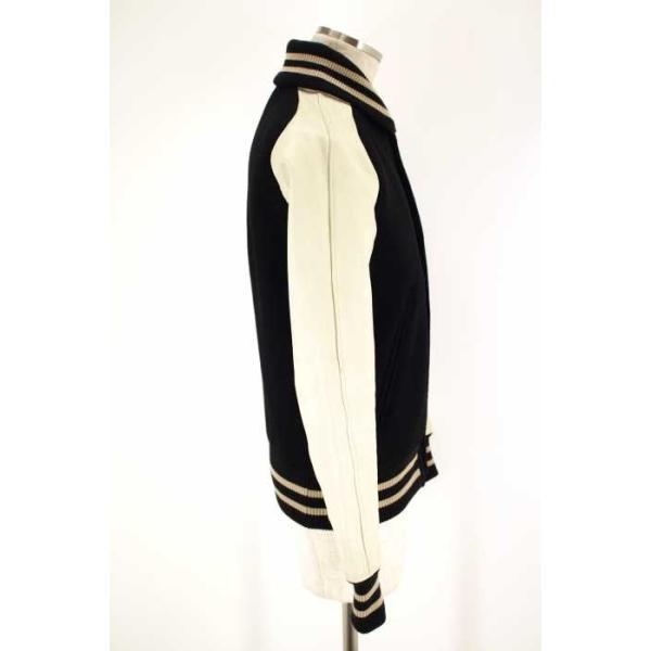 Acanthus アカンサス アウター 送料無料 激安 お買い得 キ フト メンズ サイズm ブランド古着バズストア 中古 151115 袖レザーカシミヤ混スタジャン