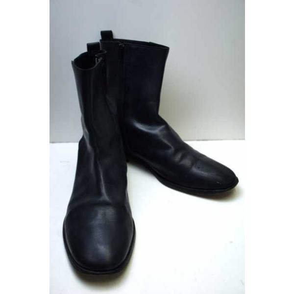 Martin Margiela マルタンマルジェラ ブーツ メンズ サイズ44 おすすめ特集 22 ブランド古着バズストア 中古 250 サイドジップ レザーブーツ