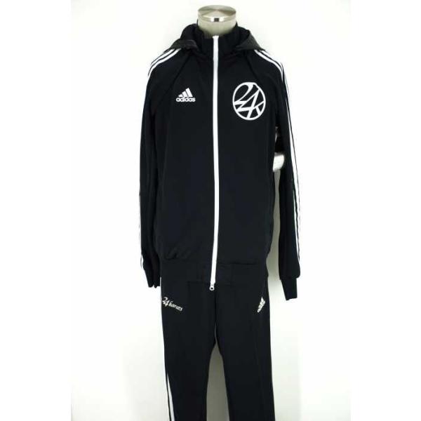Adidas 24karats アディダス トップス メンズ サイズl 中古 コラボ 日時指定 ブランド古着バズストア 22031 ラインジャージセットアップ