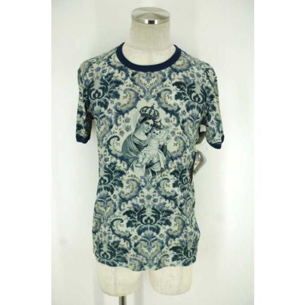 有名な Dolceamp Gabbana ドルチェアンドガッバーナ Tシャツ カットソー メンズ クルーネックtシャツ ブランド古着バズストア サイズ44 中古
