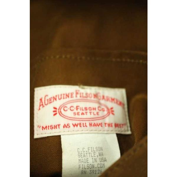 Filson 爆買い送料無料 フィルソン ジャケット メンズ サイズ40 0817 ブランド古着バズストア オイルドスナップジャケット 中古