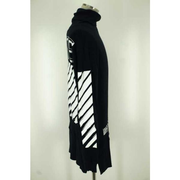 Off White オフホワイト トップス メンズ 新着セール サイズs 15aw Nec ブ 中古 Waffle バイアスプリントロングtシャツ Turtle