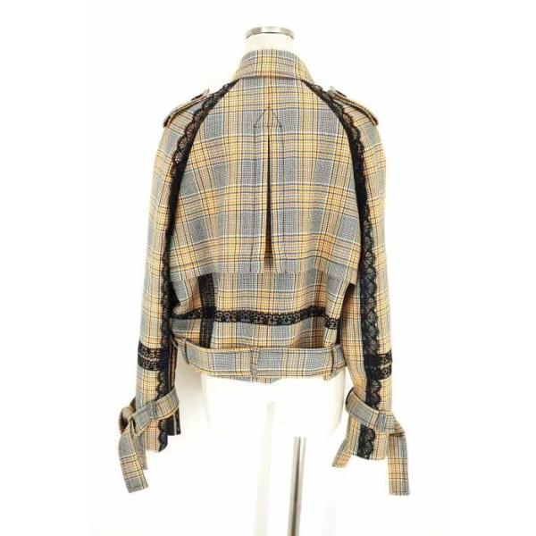 エムエスジーエム Msgm コート レディース サイズ40 ブランド古着バズストア ディスカウント 中古 チェック柄ショートウール ピーコート