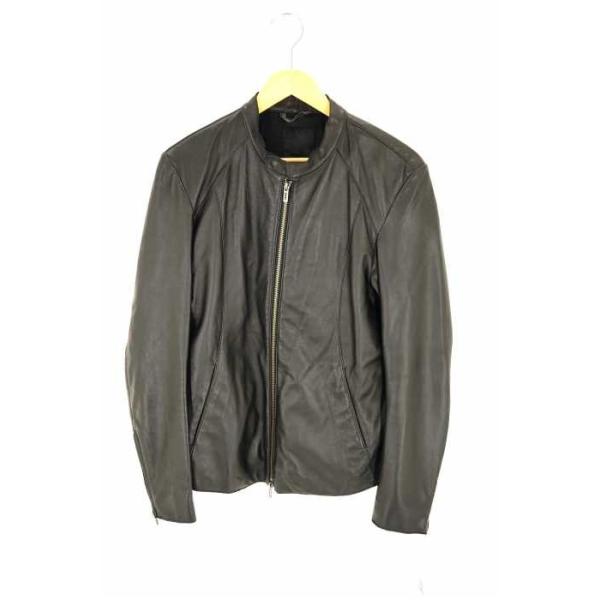 Domenico Savio レザージャケット メンズ サイズjpn 46 中古 シープスキンシングルライダースジャケット ブランド古着バズストア Seasonal Wrap入荷