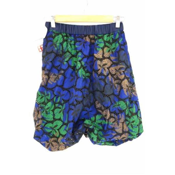 サカイ 期間限定今なら送料無料 Sacai パンツ レディース サイズjpn 1 中古 レース抜きリーフプリントペンギンパンツ ブランド 古着バズストア