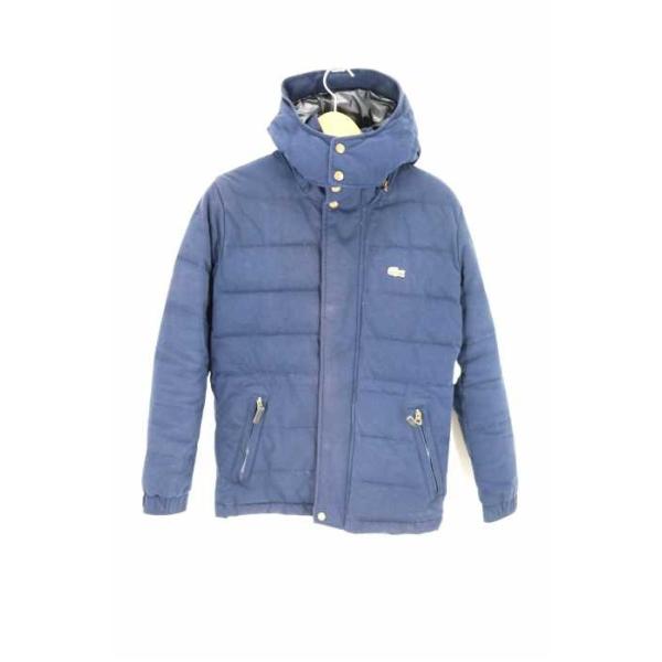 ラコステ Lacoste 購入 ダウンジャケット メンズ サイズ46 2 ブランド古着バズストア コットンピケ Diaplex 中古 2408 ダウンコート