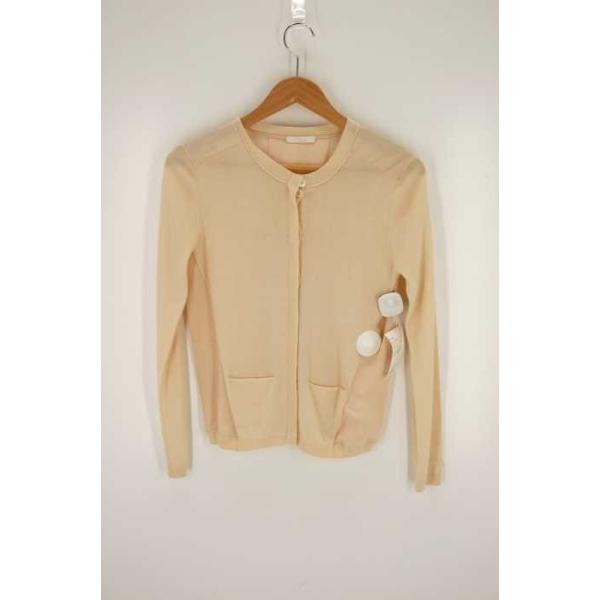 クロエ Chloe カーディガン レディース サイズs カシミヤ シルク素材切替カーディガン ブランド古着バズストア 店舗 中古