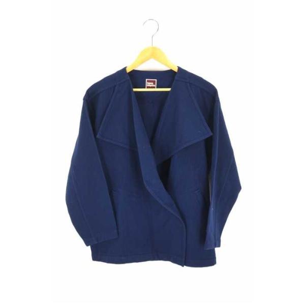 イッセイミヤケ Issey 営業 Miyake ピーコート メンズ サイズ9 中古 初期 ブランド古着バ 70 80s ダブル ウールジャケット