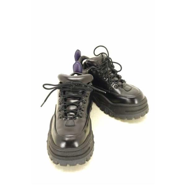 エイティーズ 新作 大人気 Eytys スニーカー メンズ サイズ42 Angel Black レザー Leather エンジェル ブラック 中古 ブランド古着バズ