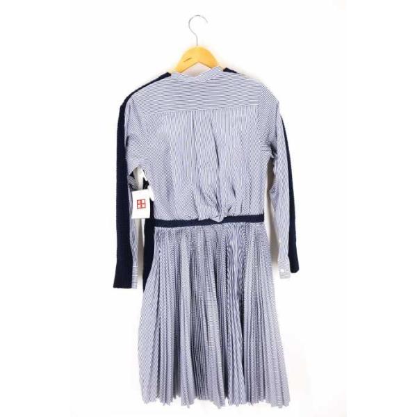 サカイ Sacai 日本未発売 ワンピース レディース ブランド古着バズストア ニット切替プリーツワンピース中古 サイズ1
