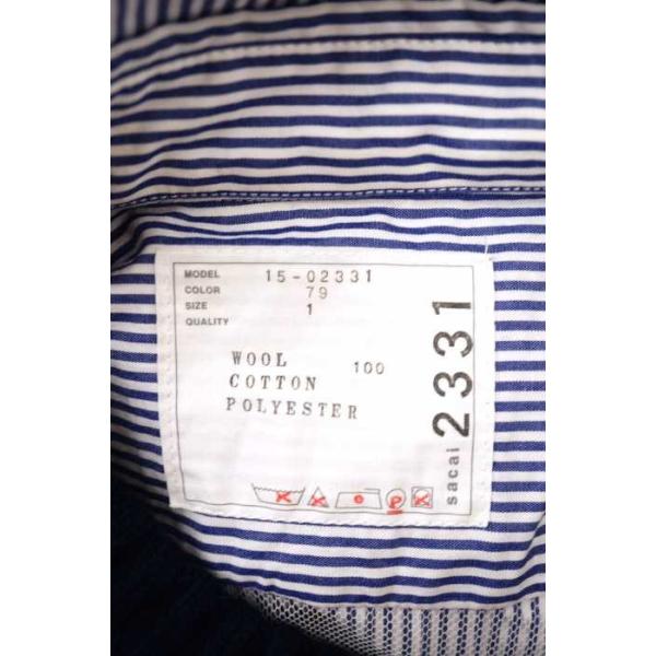 サカイ Sacai ワンピース レディース サイズ1 ブランド古着バズストア ニット切替プリーツワンピース中古 おトク