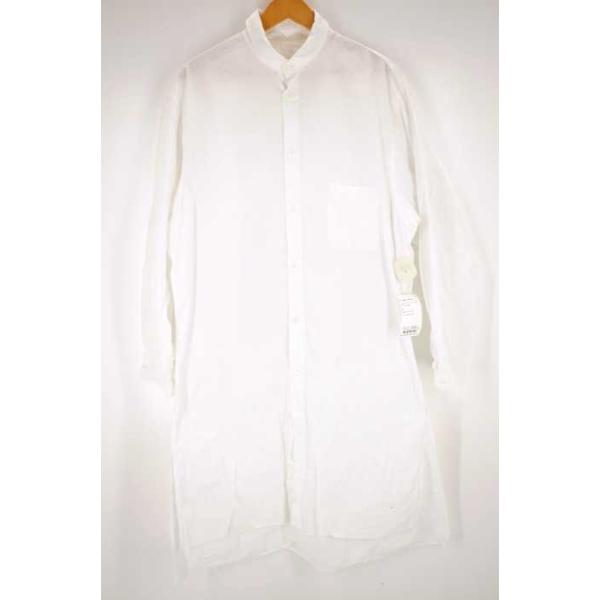 ヨウジヤマモト Yohji Yamamoto ワークシャツ メンズ サイズ表記無 ラウンドカラーロングシャツ中古 ブランド