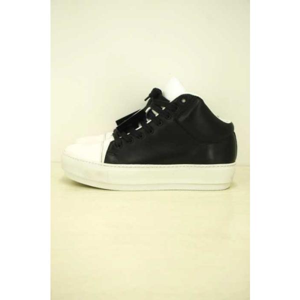 アクネストゥディオズ Acne Studios スニーカー レディース ブランド古着バズ 中古 フェイスプレートレザーハイカットスニーカー 販売 サイズ36