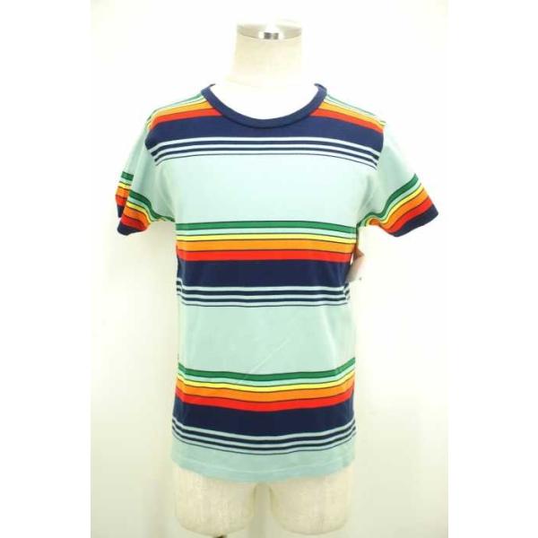サンローラン Saint Laurent Uネックtシャツ オンラインショッピング メンズ サイズimport Xs ブランド古着バズストア 中古 Striped Tee 0