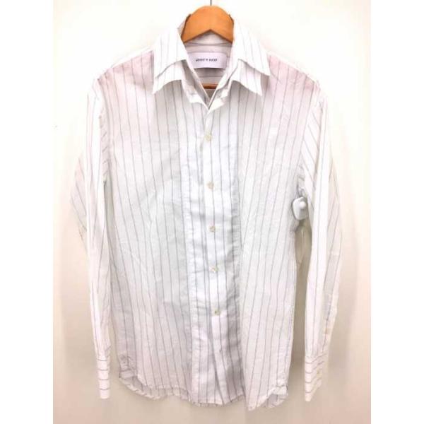 アーネストダブルベーカー Ernest W Baker 19ss 二重ストライプシャツ メンズ 4 中古 0630 Xs 卓出 ブランド古着 バズストア