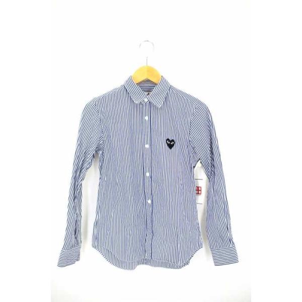 プレイコムデギャルソン Play Comme Des Garcons シャツ ワッペン付 直営店 ボタンシャツ 中 Ad16 サイズjpn M レディース