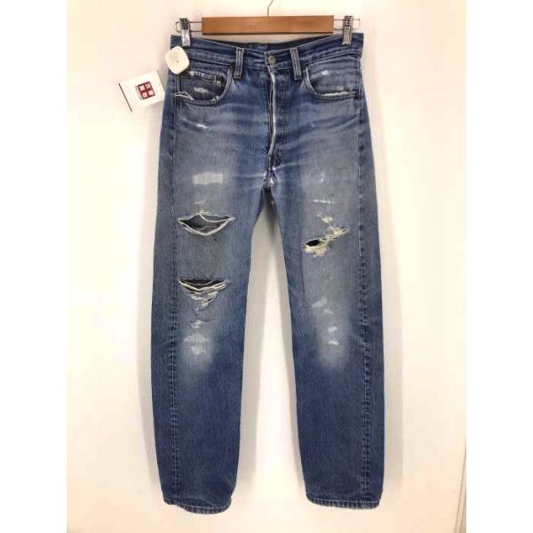 リーバイス Levis ボタン裏522 USA製クラッシュデニムパンツ 501