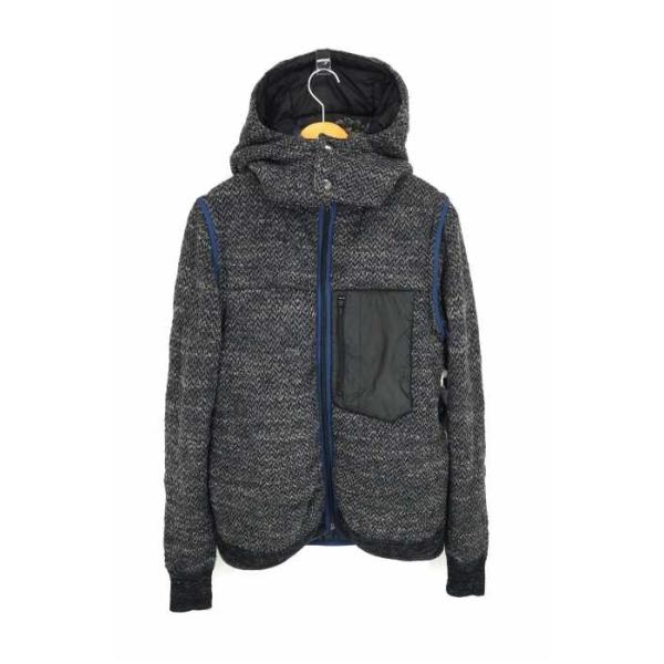 本日の目玉 サカイ Sacai 8way ウールフリース中綿ジャケット 中古 0322 メンズ ブランド古着バズストア