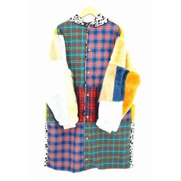 Heihei ヘイヘイ モッズコート レディース 毎日がバーゲンセール サイズ表記無 ブランド古着バズストア クレイジーパッチワークファーモッズコート 中古