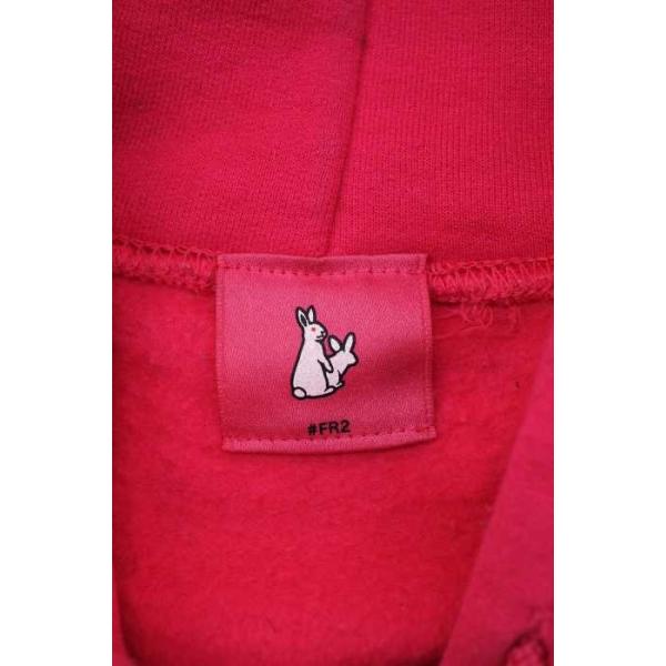 メンズパーカー エフアールツー Fr2 再入荷 予約販売 サイズm 梅ロゴ 頭狂色情兎 プリントプルオーバーパーカー 中古 0215 ブランド古着バズストア