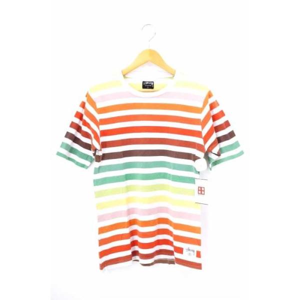 ステューシー Stussy グラデーションボーダーTシャツ メンズ L 中古