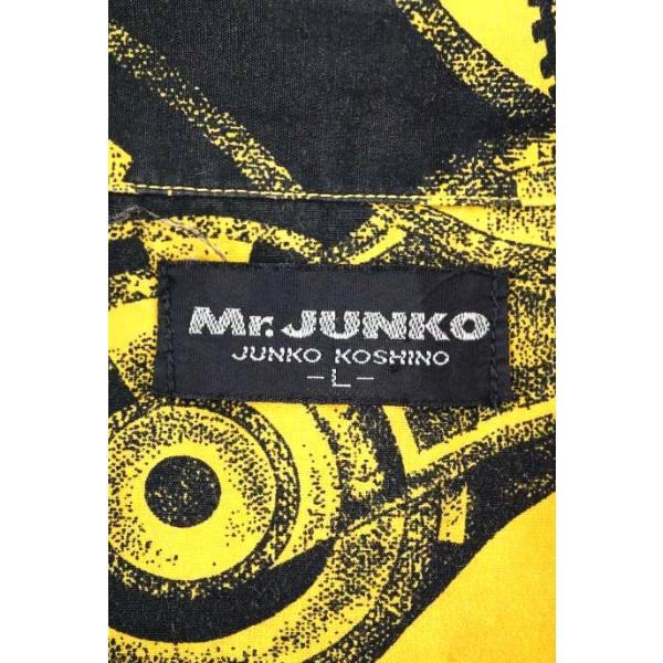 ミスタージュンコ Mr Junko Old 歯車 総柄スナップボタンオープンカラーシャツ イージーパンツ 中古 お気にいる 200703 ブランド古着バズストア