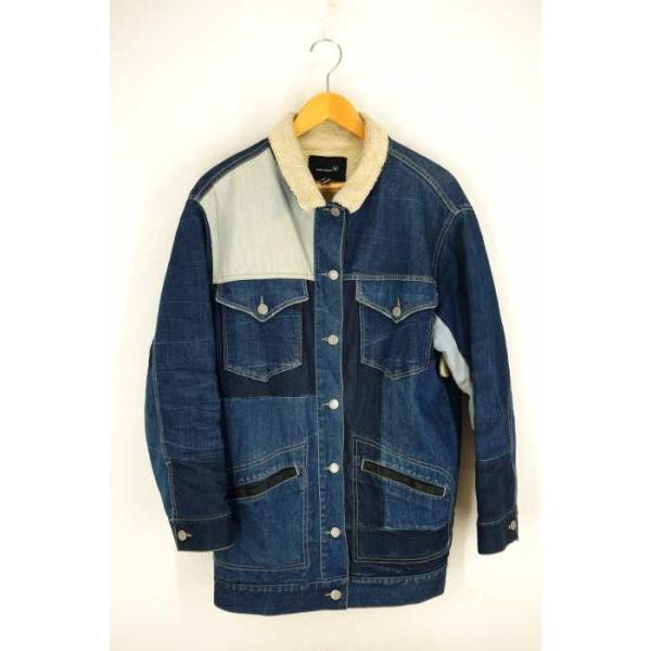 イザベルマラン Isabel Marant デニムジャケット レディース サイズ0 裏ボアパッチワークデニムカバーオール 中古