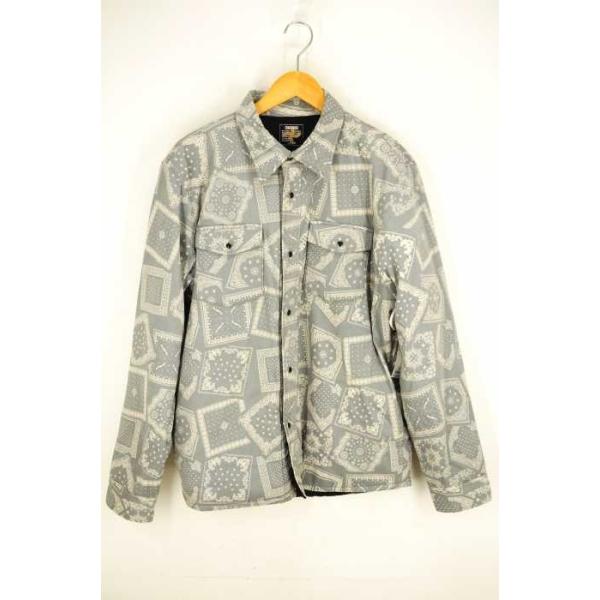 チャレンジャー Challenger ペイズリーブルゾン キルティングジャケット メンズ L 中古 ブランド古着バズストア 0630 Sunrise Project Fr